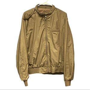 Vtg Street Moves by David Peyser Spirtswear Bomber style jacket tan vintage
